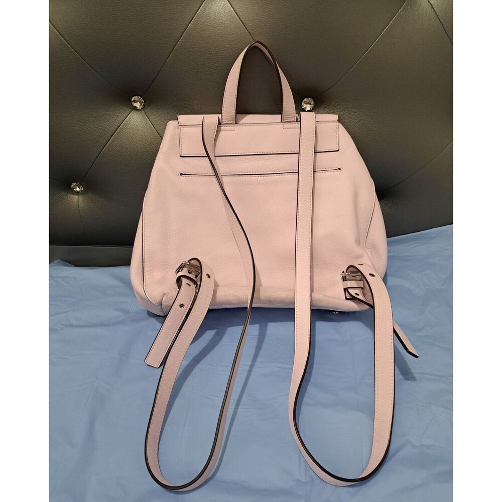 Henri Bendel New York Womens Light baby Pink Leather Backpack Bag - Picture 5 of 7